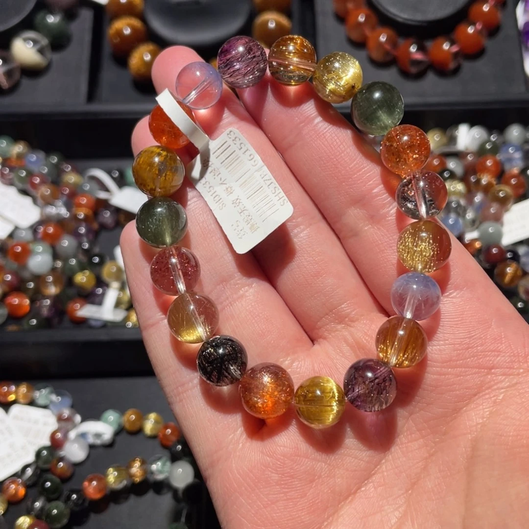 未镶嵌手链水晶多宝手链10mm左右