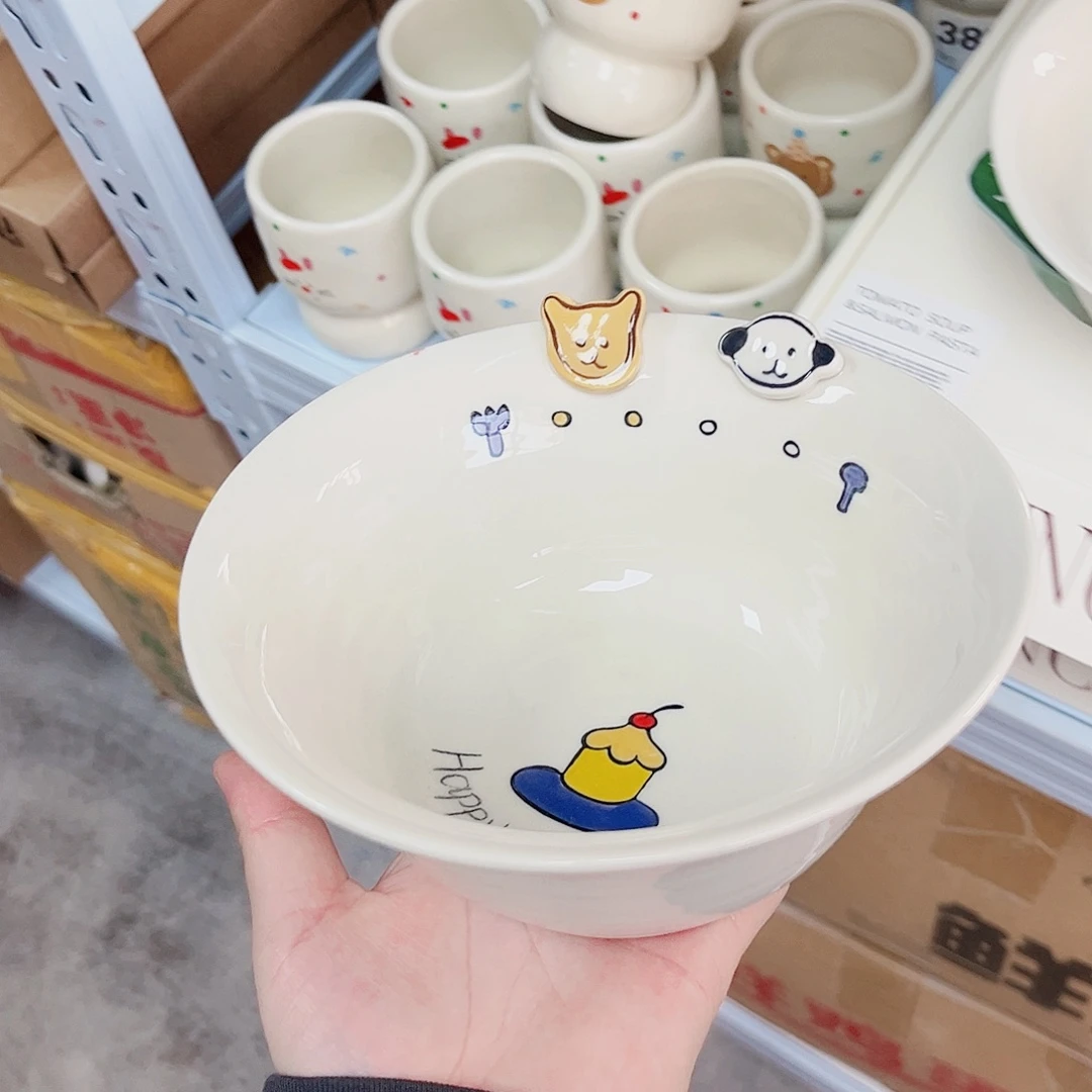 陶瓷微瑕款纽扣小狗6寸不退换低价