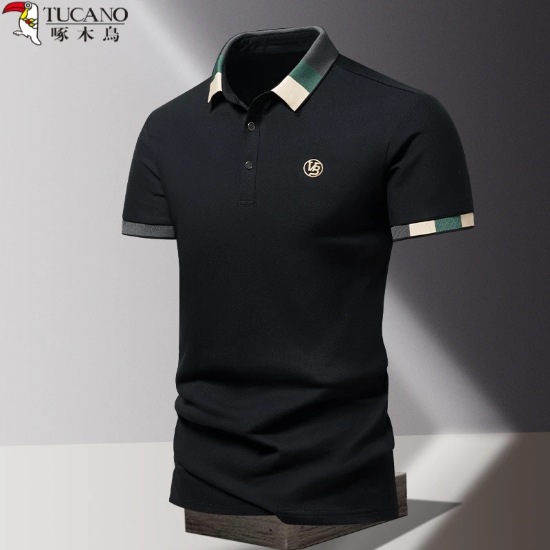 TUCANO/啄木鳥商务短袖polo衫新款夏季男士冰丝速干透气舒适清凉