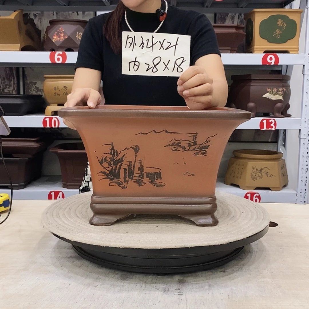 紫砂花盆紫砂花盆