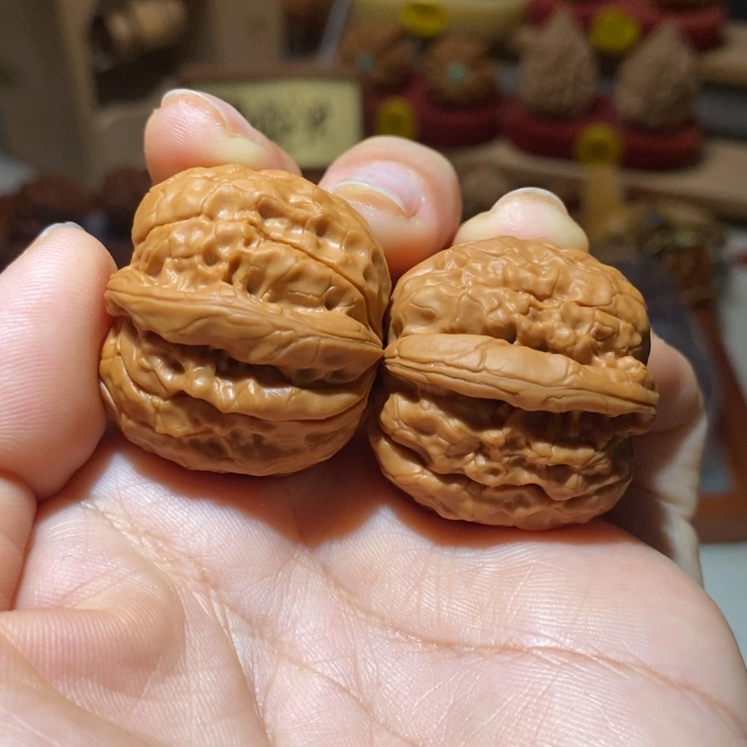 文玩核桃把件33尺甲骨文