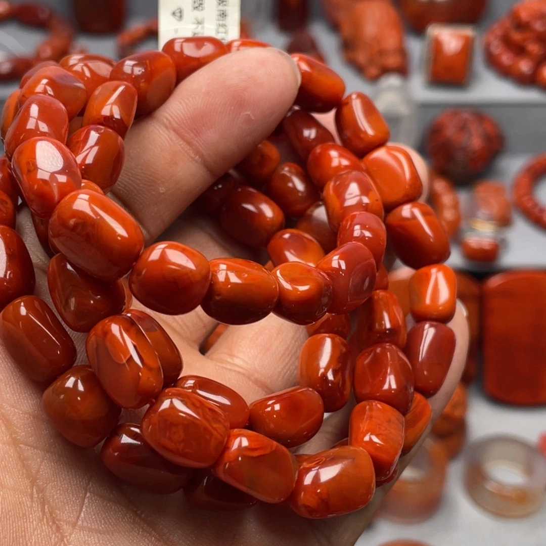 南红玛瑙未镶嵌珠宝奇石多圈