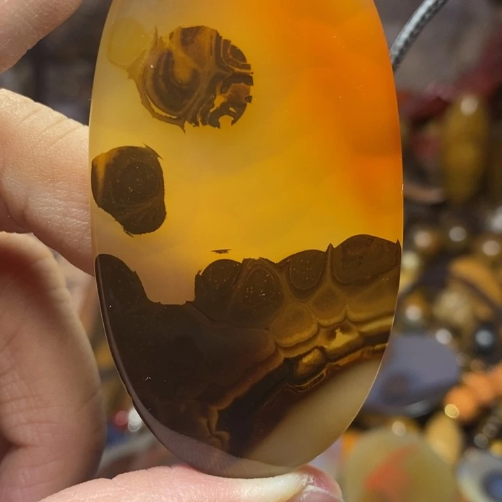 玛瑙/玉髓未镶嵌吊坠(不含链)