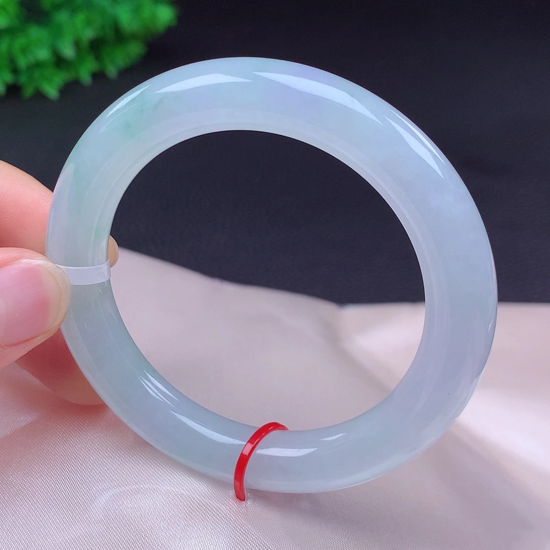 翡翠未镶嵌手镯54圈680003