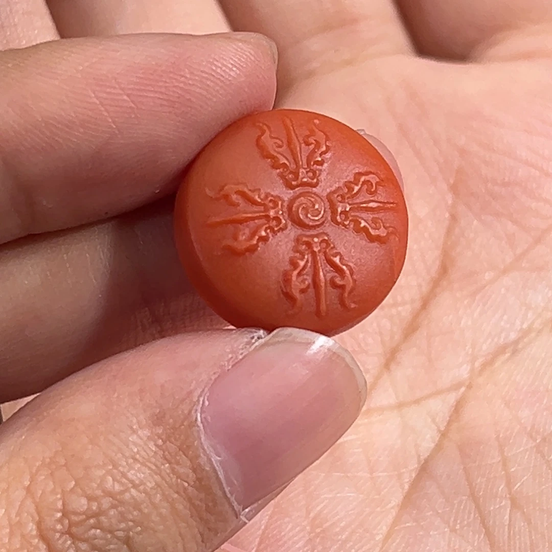 南红玛瑙未镶嵌九宫17.7*5.8mm