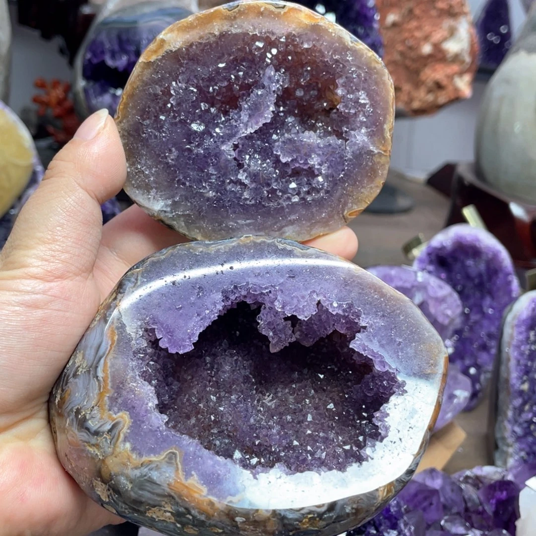 珠宝半成品银S925镶嵌紫晶捡漏