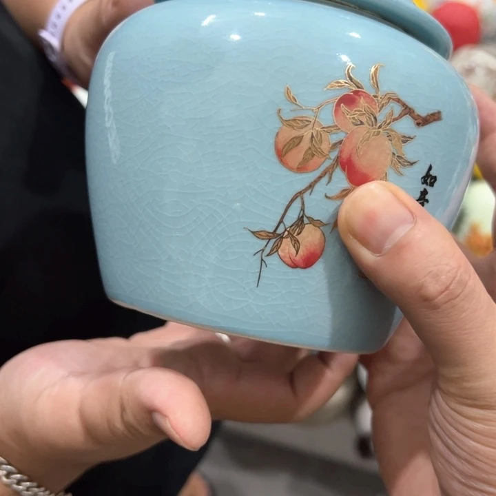 瑕疵福利品陶瓷茶叶罐介意勿拍