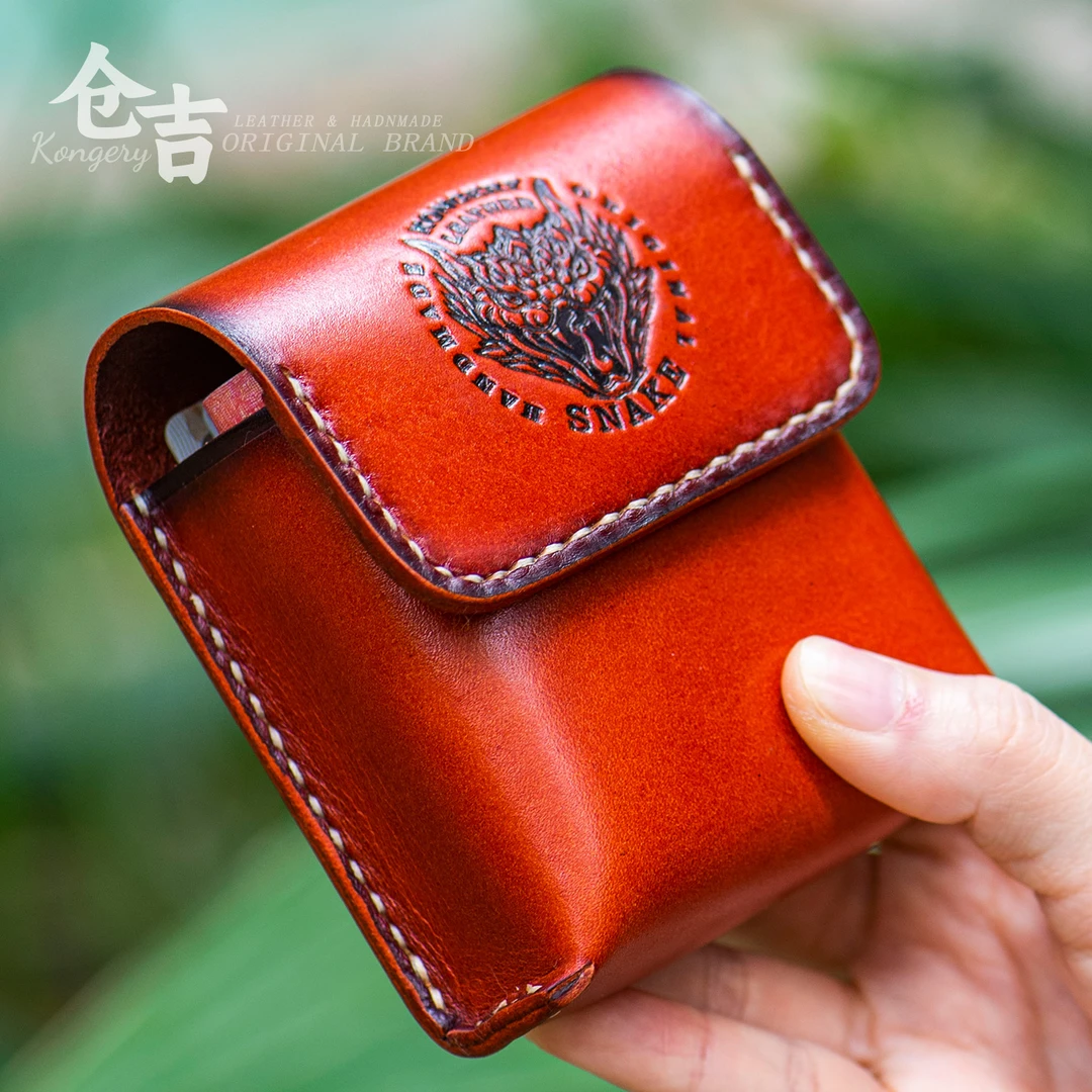 【玄鳞藏雾】蛇年烟包！仓吉手工头层牛皮钱包腰包复古文玩收纳包