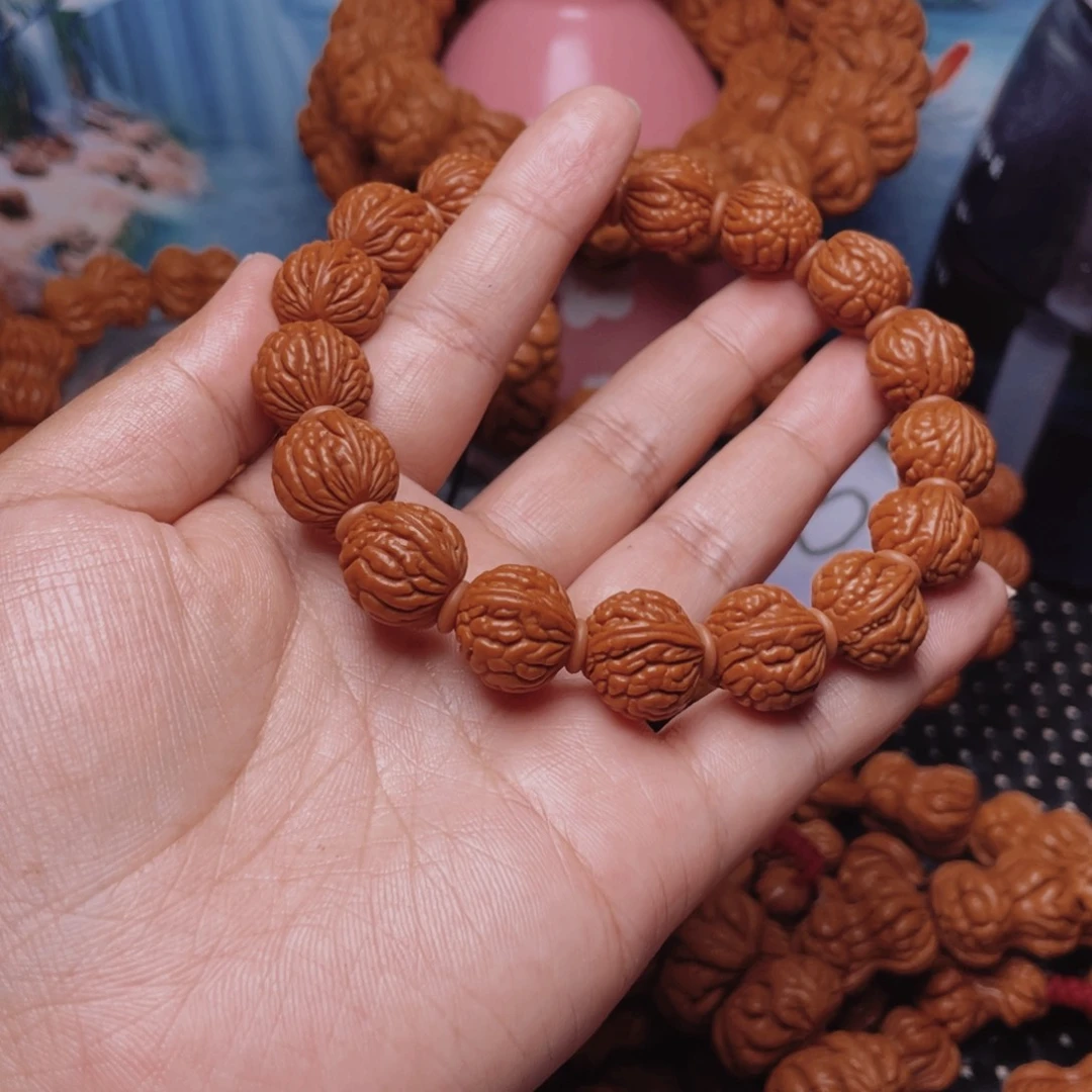 吊坠文玩核桃安*祥桃核手串