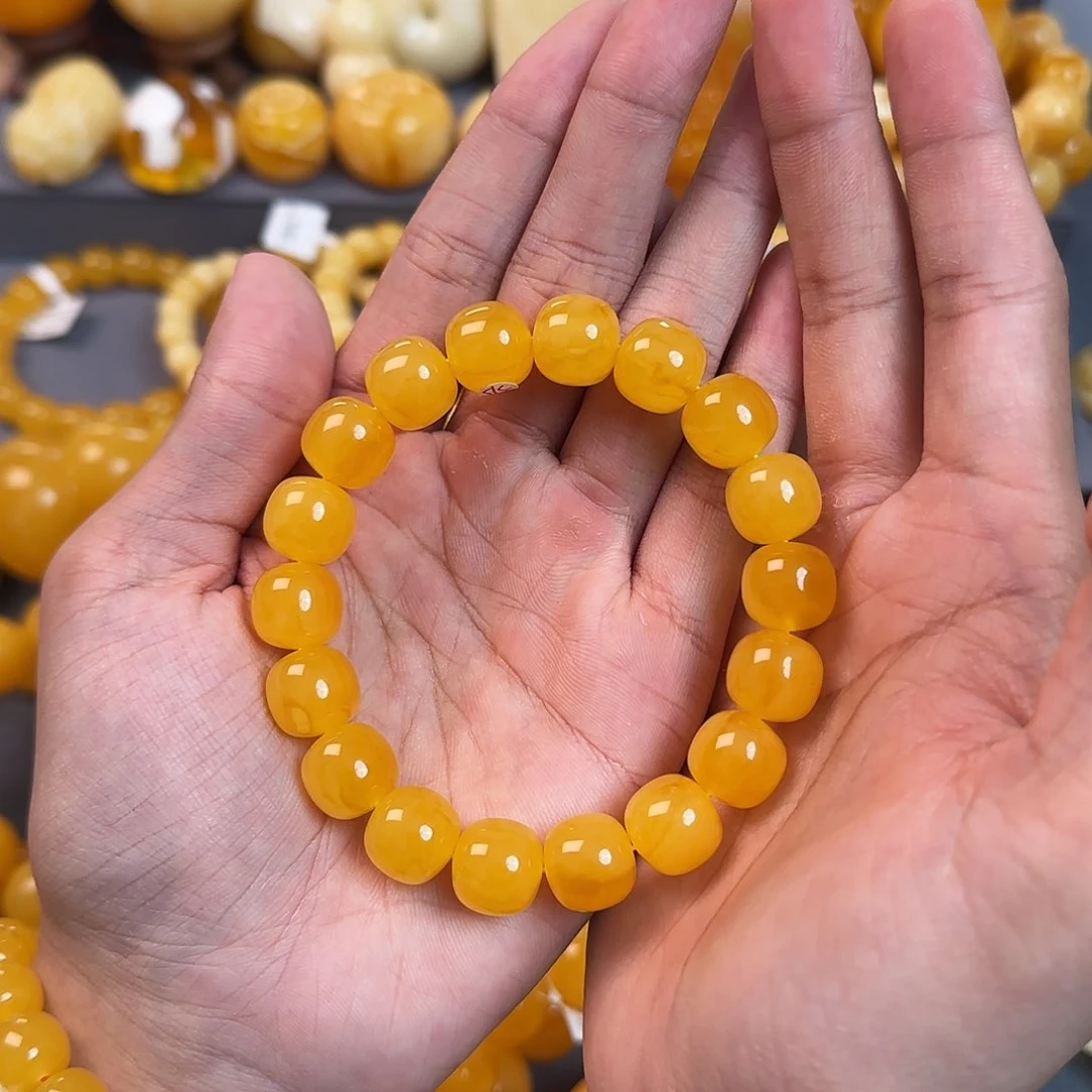 未镶嵌琥珀珠宝奇石13mm同料