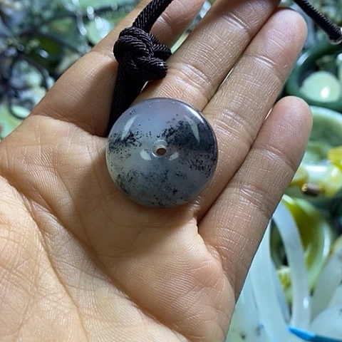 岫玉颈饰未镶嵌挂件