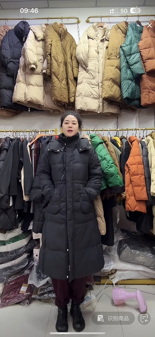 插肩袖女中长款羽绒服韩版冬季休闲加厚保暖女装百搭潮流黑色