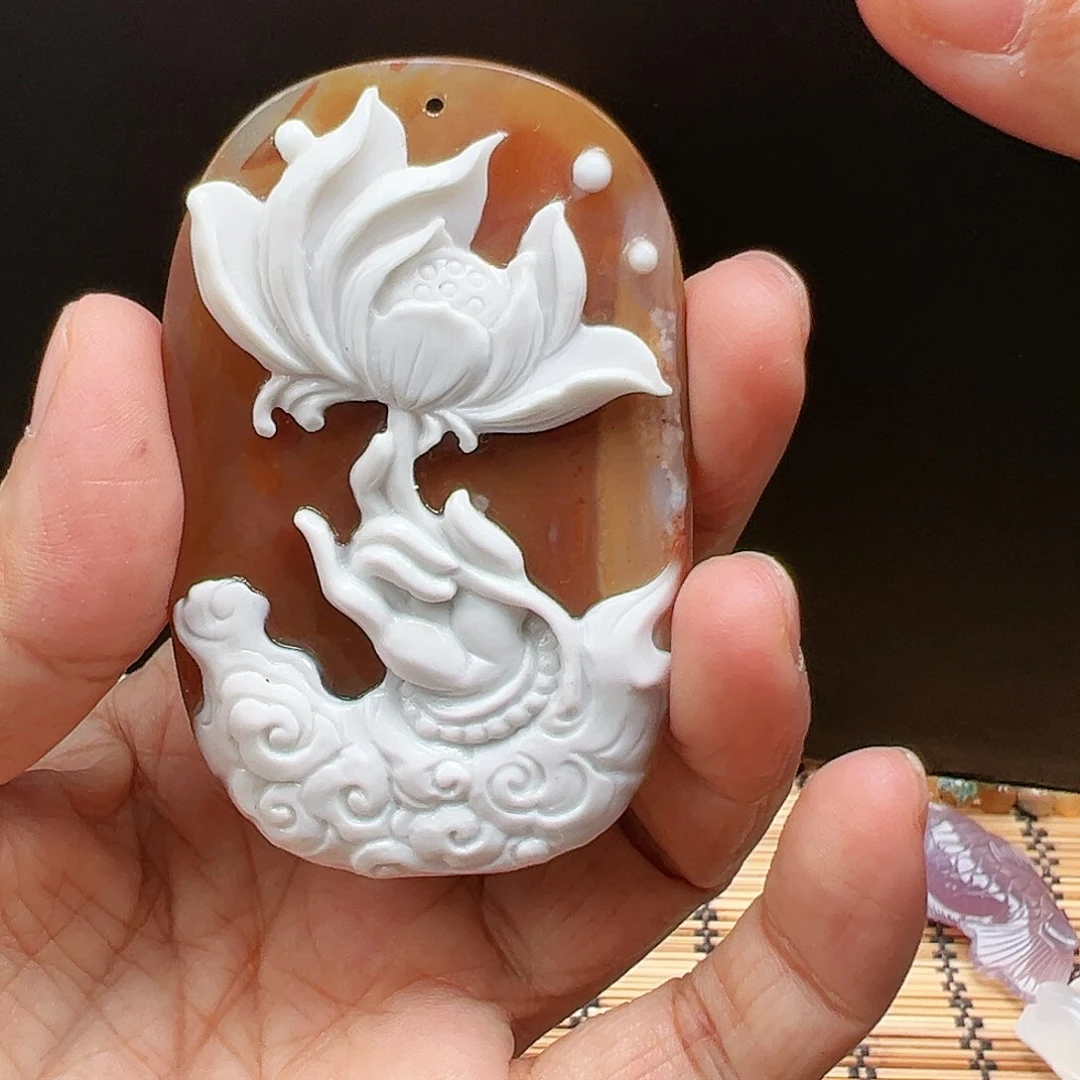 未镶嵌玛瑙/玉髓珠宝半成品