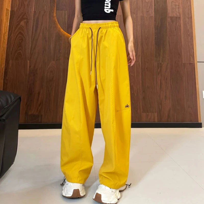 XVRV【粉丝专属】夏季薄款弯刀直筒宽松哈伦运动伞兵裤休闲阔腿裤子