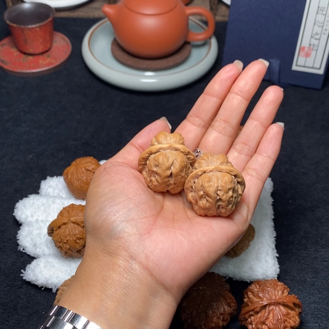 文玩核桃吊坠蛙蛙35