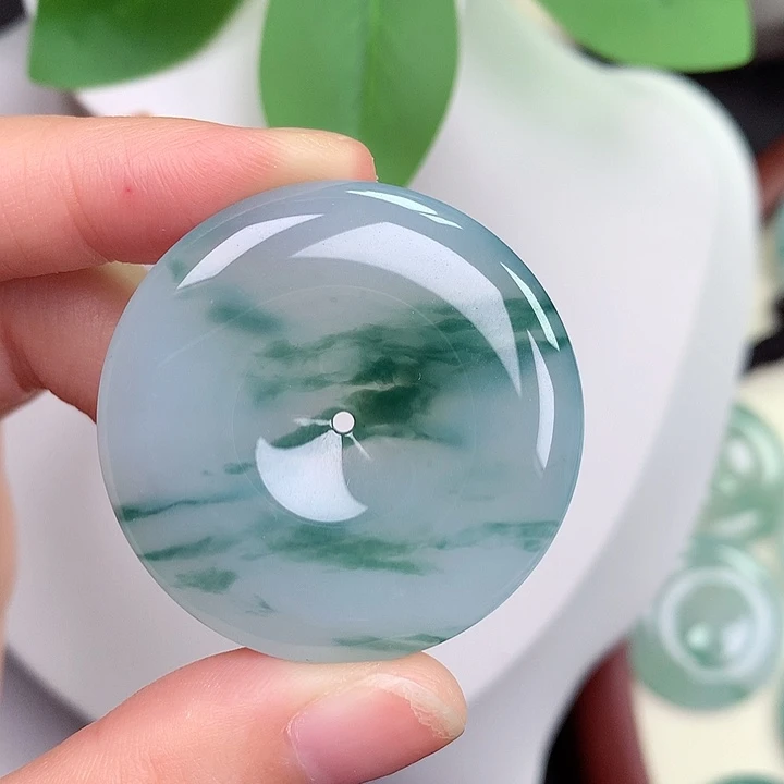 颈饰未镶嵌翡翠平安扣 38-6.0mm