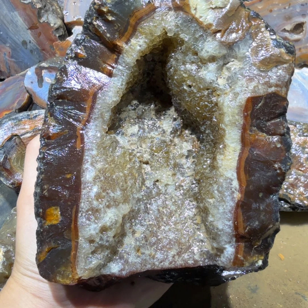 未镶嵌玛瑙/玉髓珠宝半成品