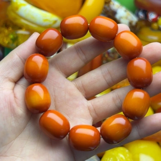 未镶嵌琥珀手链蜜蜡