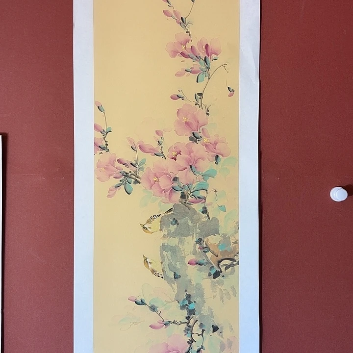 国画听兰老师花鸟