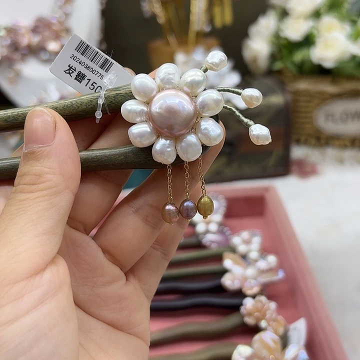 未镶嵌淡水珍珠发饰