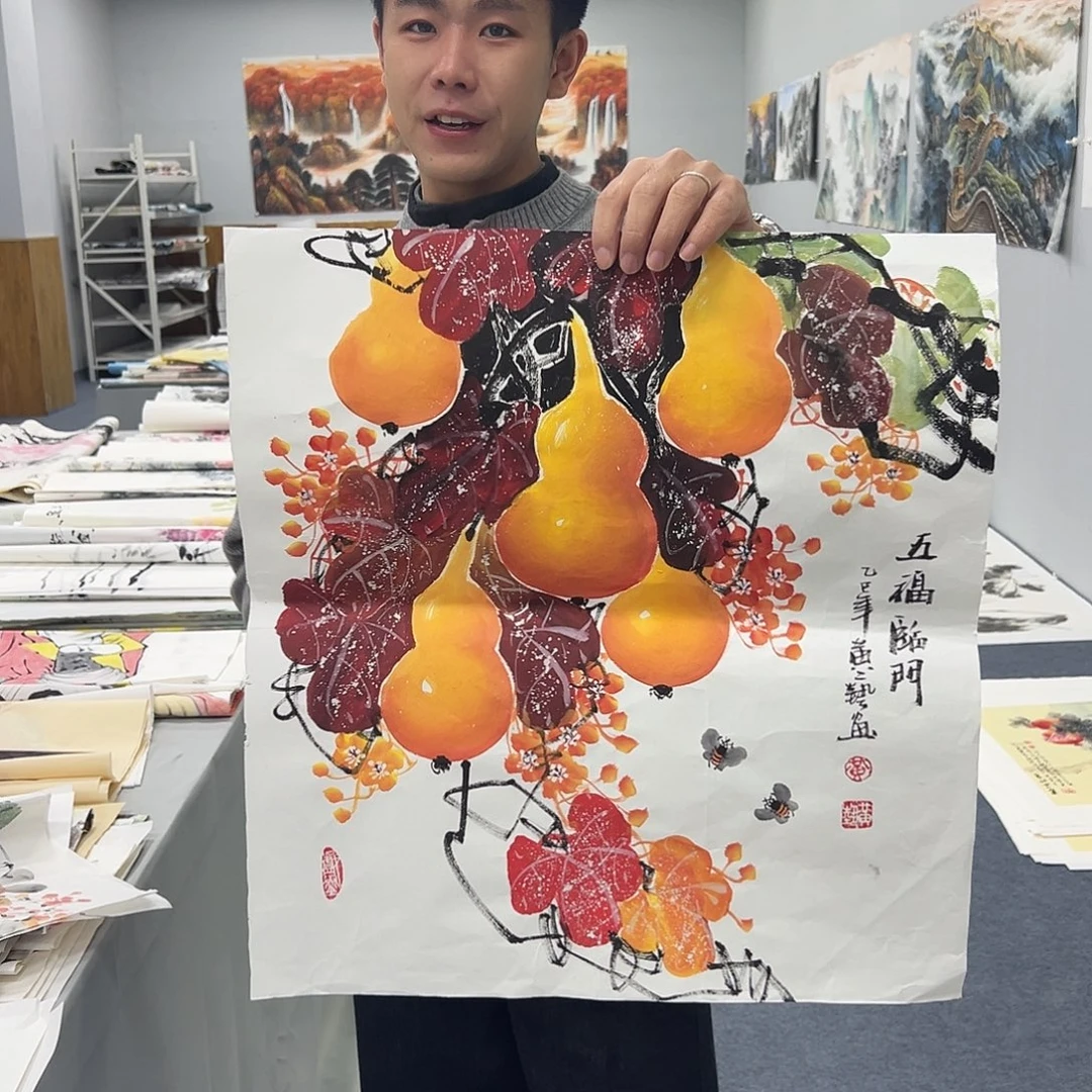 国画国画作品宣纸纯手绘
