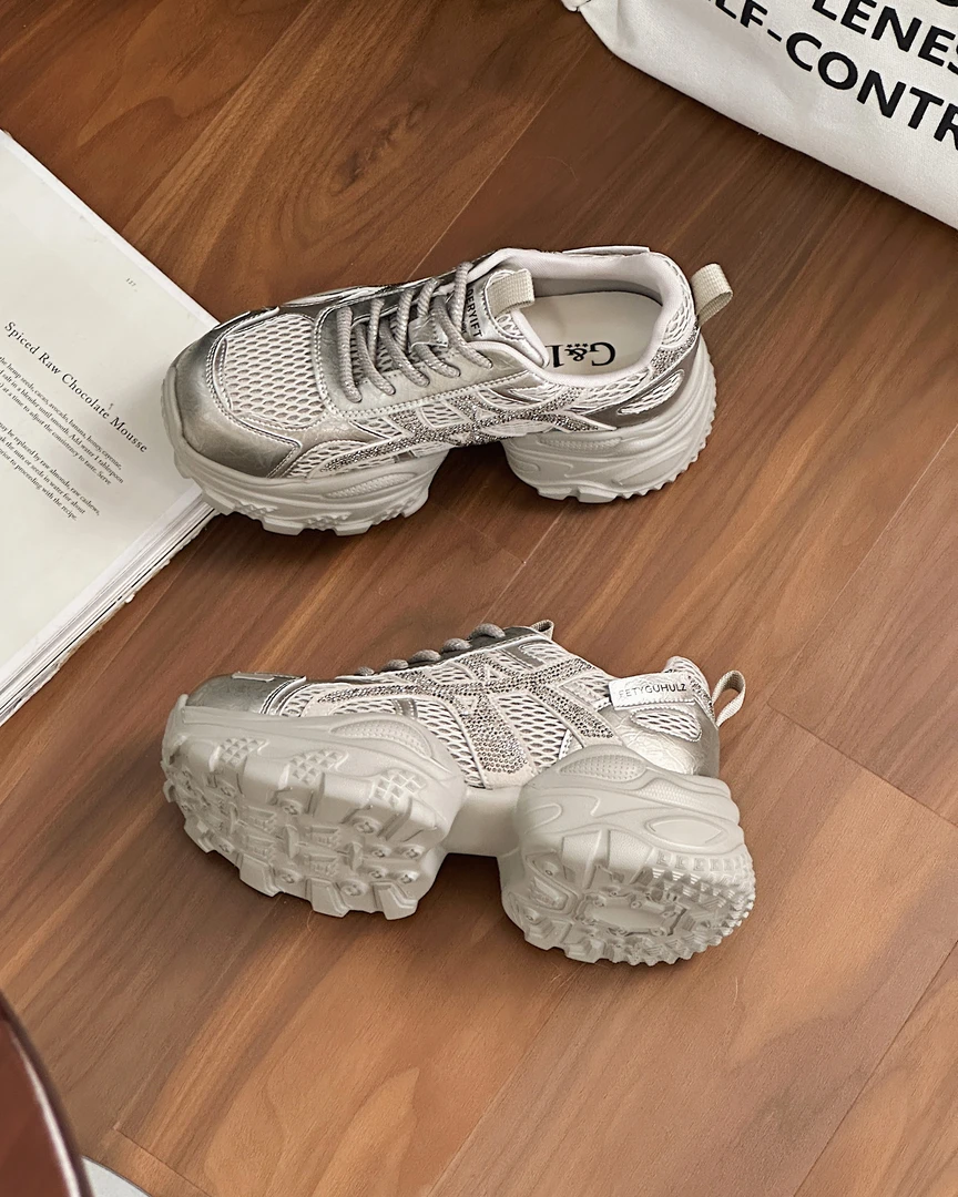 188-66早秋款真皮欧若动感风老爹鞋职场休闲风ins(跟高5.5cm)