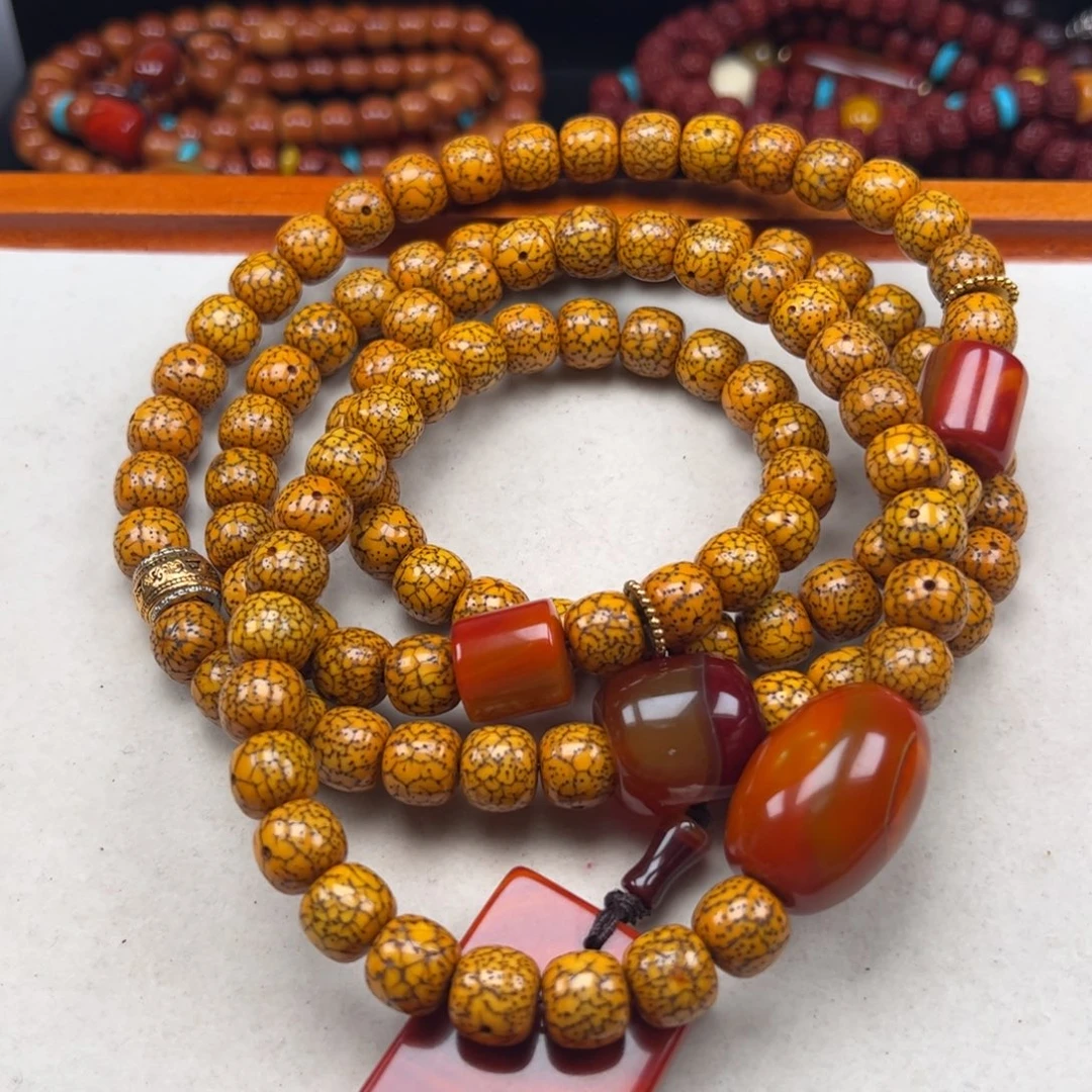 秋***茶星月菩提吊坠星月