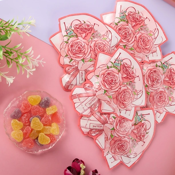 英国vesline喜糖玫瑰花束橡皮糖婚庆婚礼伴手礼高颜值爆款散装