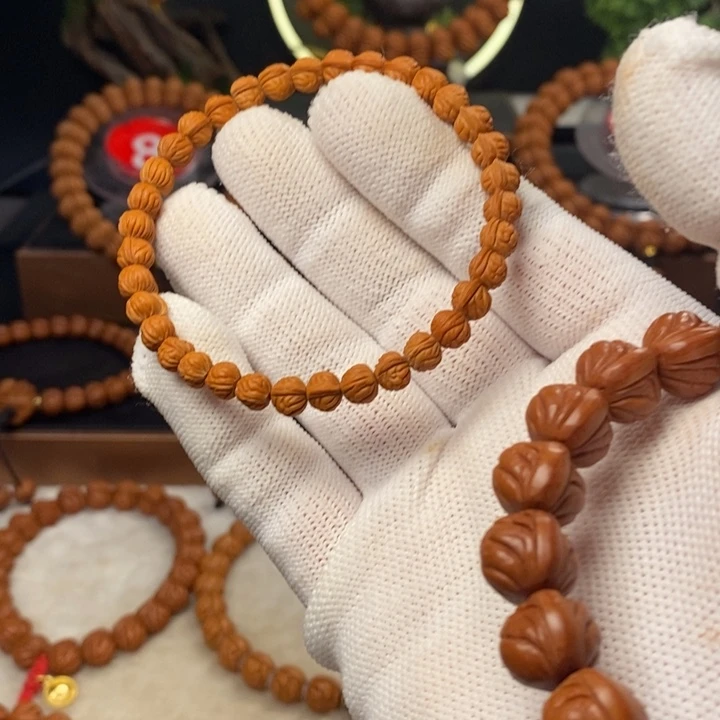 桃核吊坠鸣*秦岭龙纹桃核