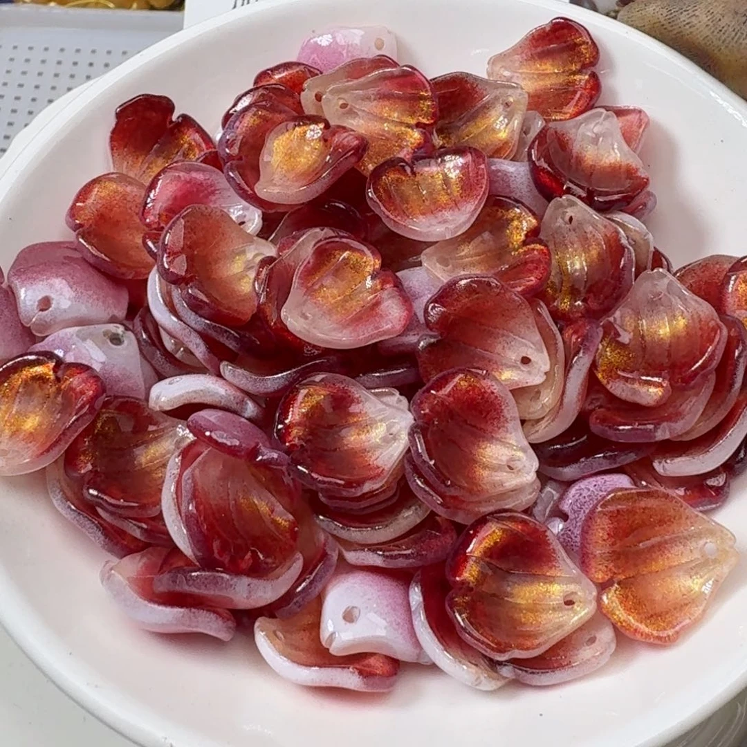 玻璃193号 小木芙蓉 有色点