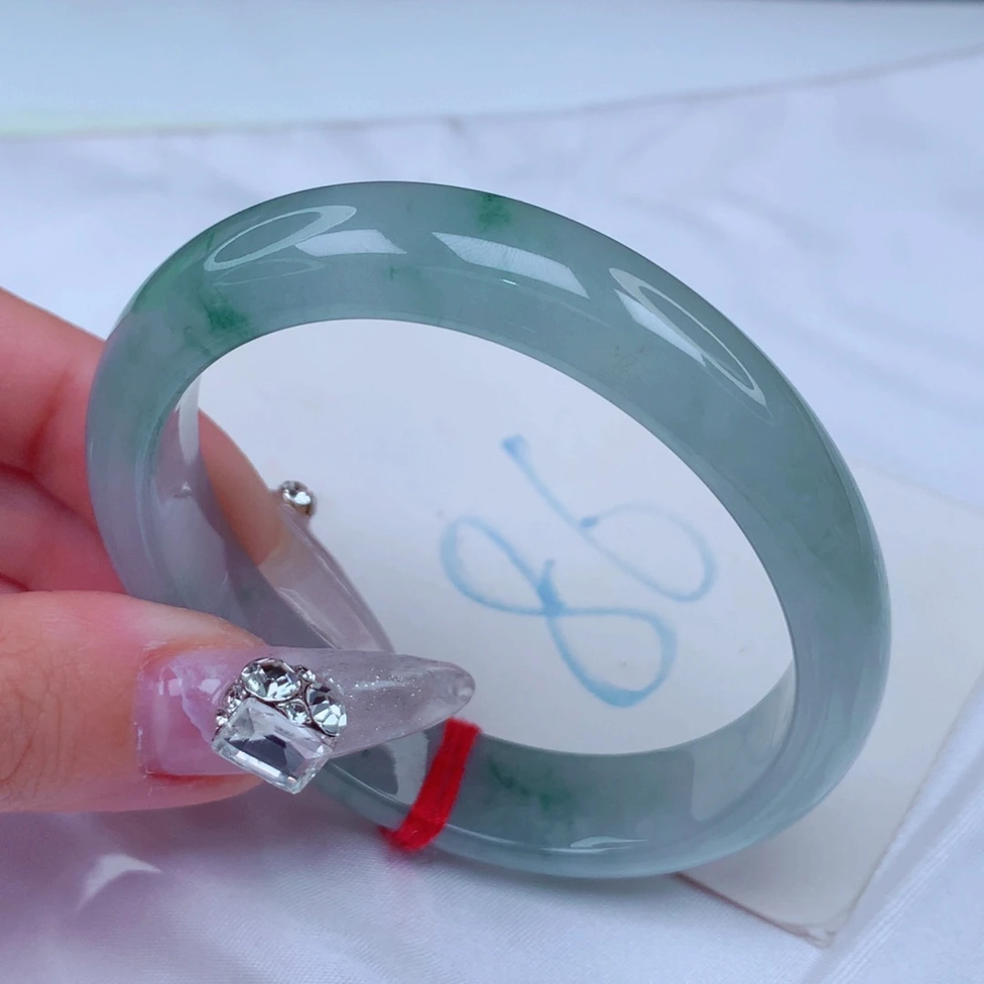 翡翠手镯未镶嵌天然缅甸翡翠A货手镯 贵妃