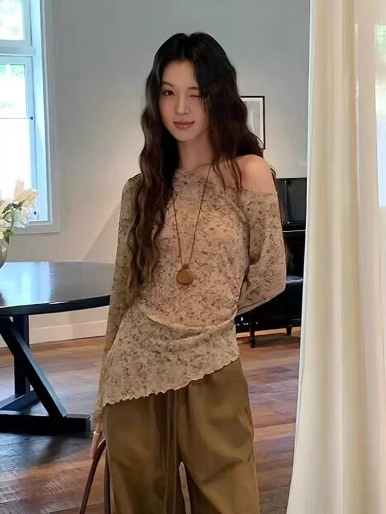 DALIANSU/大脸酥-4622   秋季高级晕染不规则上衣