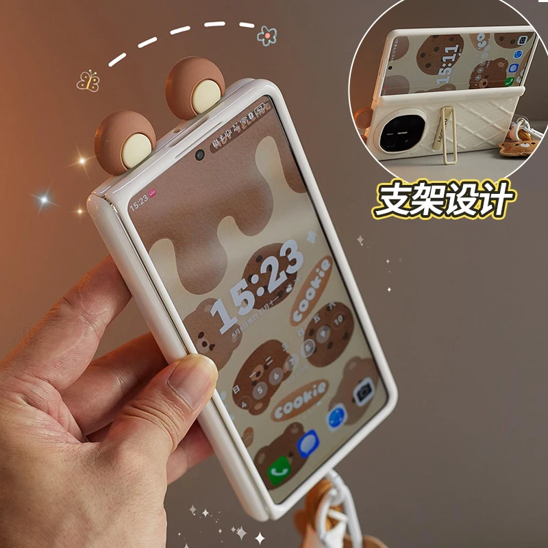 适用于华为matex6手机壳新款matex5典藏版卡通手提铰链全包保护壳