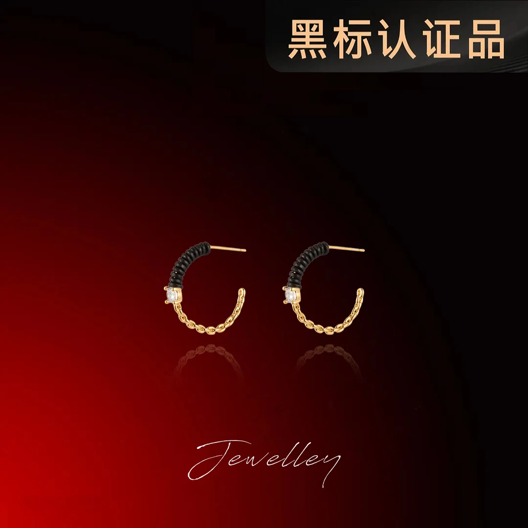 OuQ镀k金精致轻奢高级氛围感耳钉女款CE190432