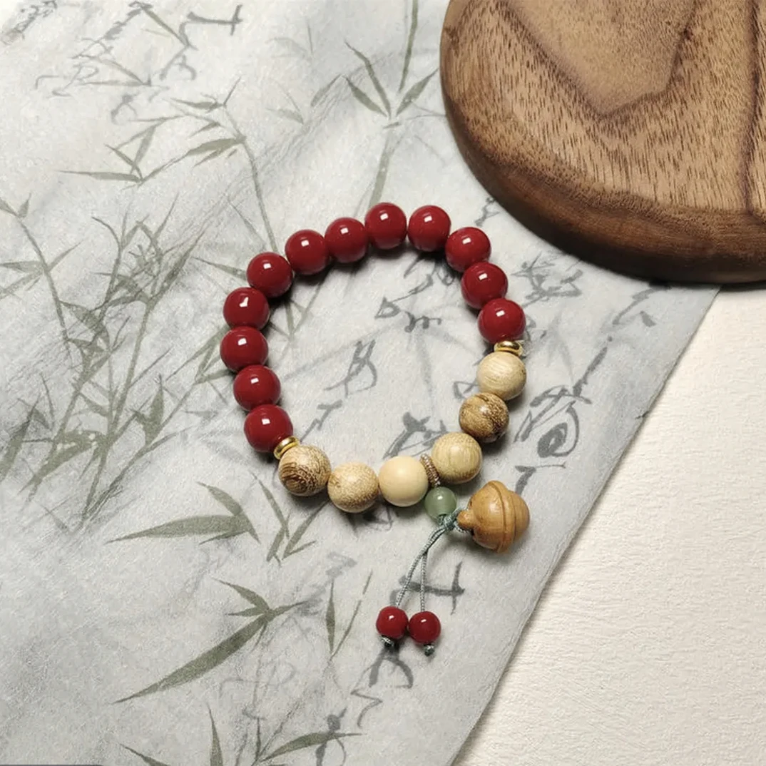 C06原创桃木铃铛手链