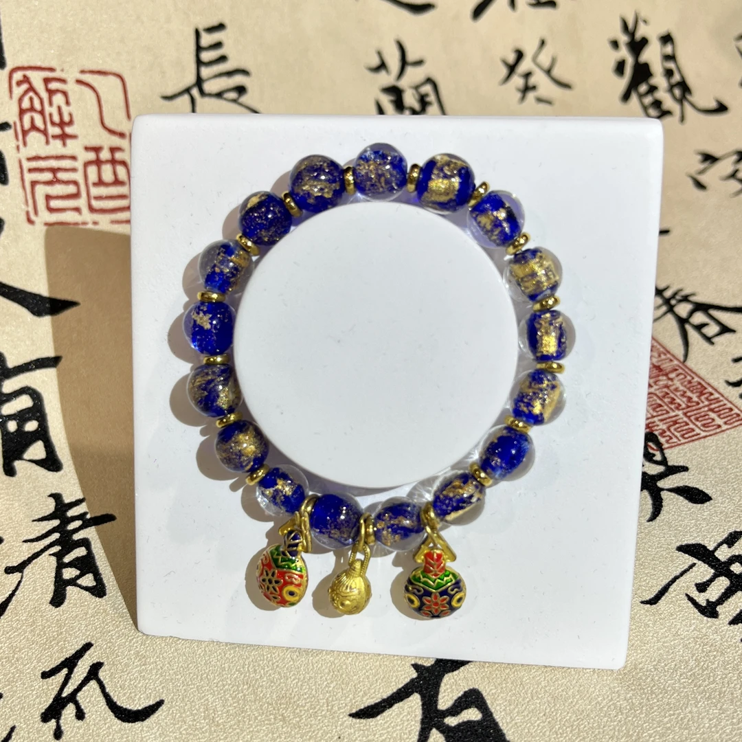 DG-1447-香灰琉璃吞金兽手串