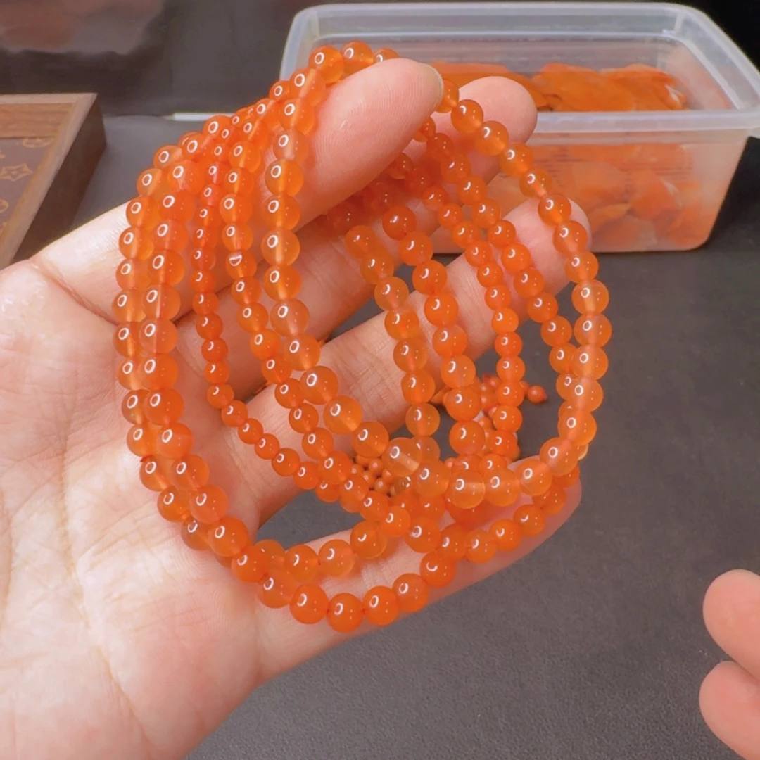 南红玛瑙单圈未镶嵌8号多样性发其一