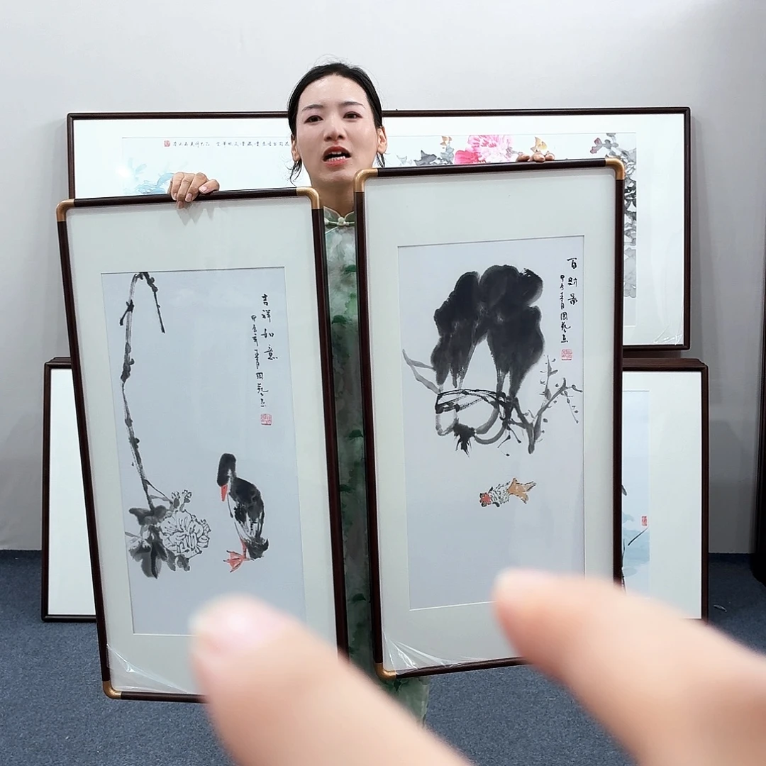 国画手绘作品90×45尺寸