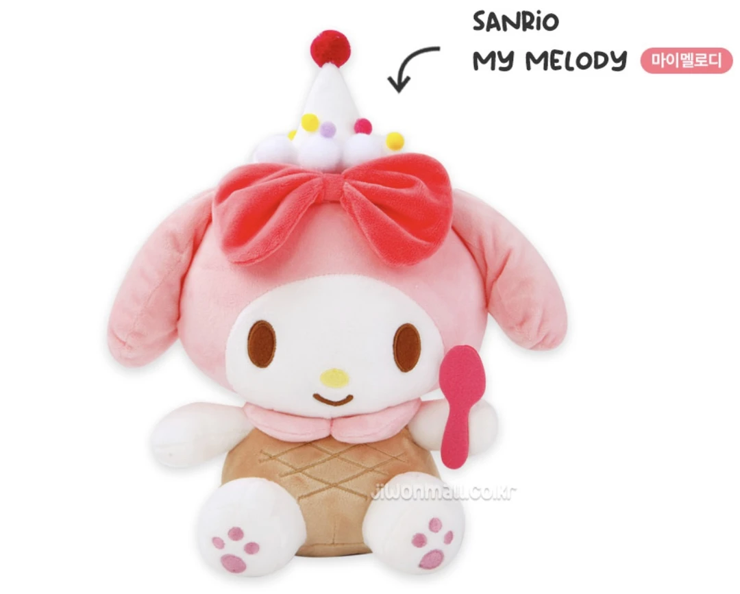 【韩版正品】hello kitty美乐蒂库洛米玉桂布丁韩版公仔