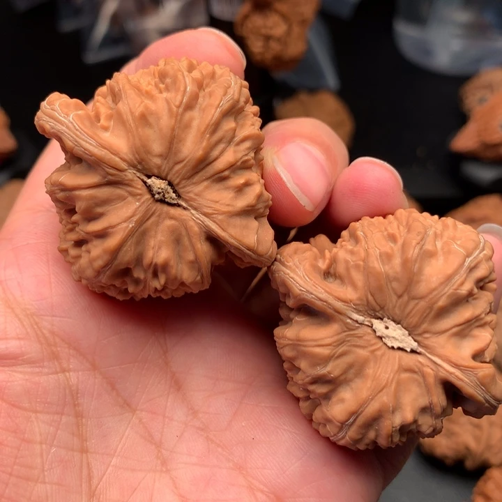 不***鱼文玩核桃吊坠狮子头
