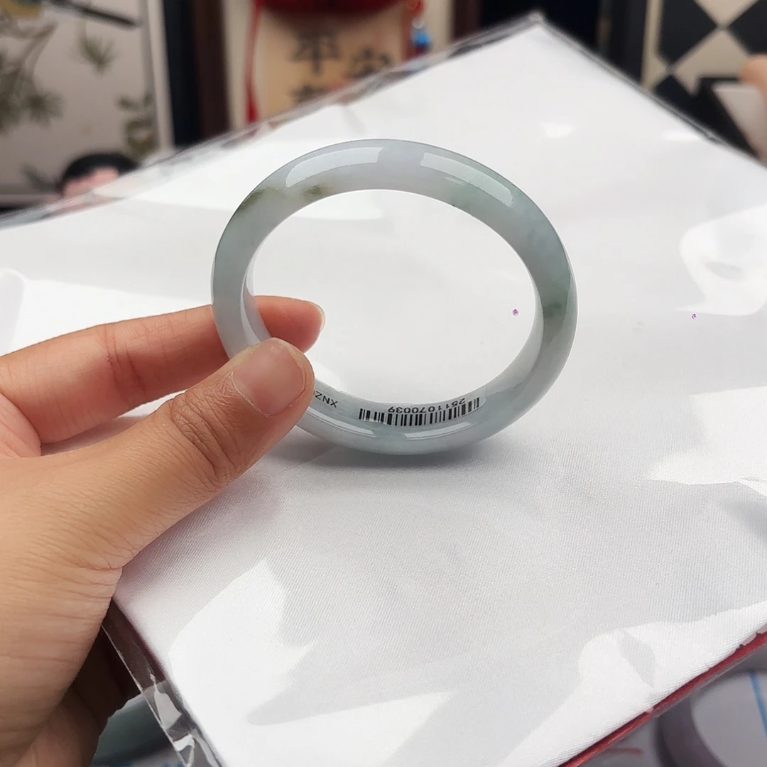 翡翠未镶嵌手镯50-53 22