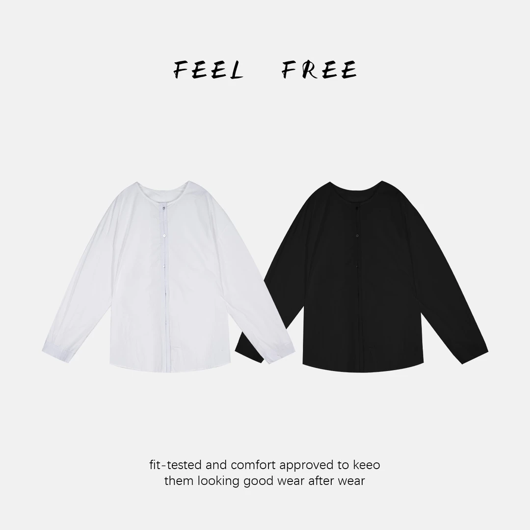 FEEL FREE-贝壳排扣套头衬衫 2025新款NEW