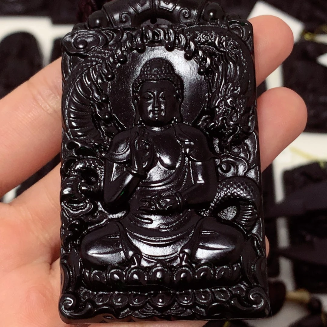 翡翠未镶嵌颈饰天然缅甸a货钢琴黑挂件