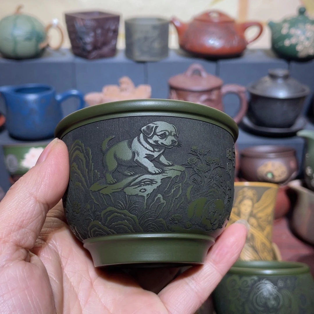 原矿紫砂手工主人杯