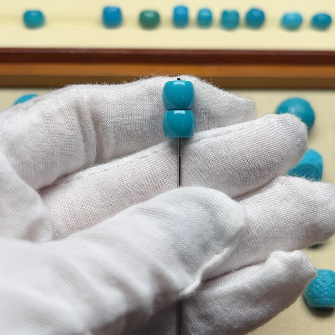 绿松石未镶嵌天然原矿绿松石无镶嵌直切7.3