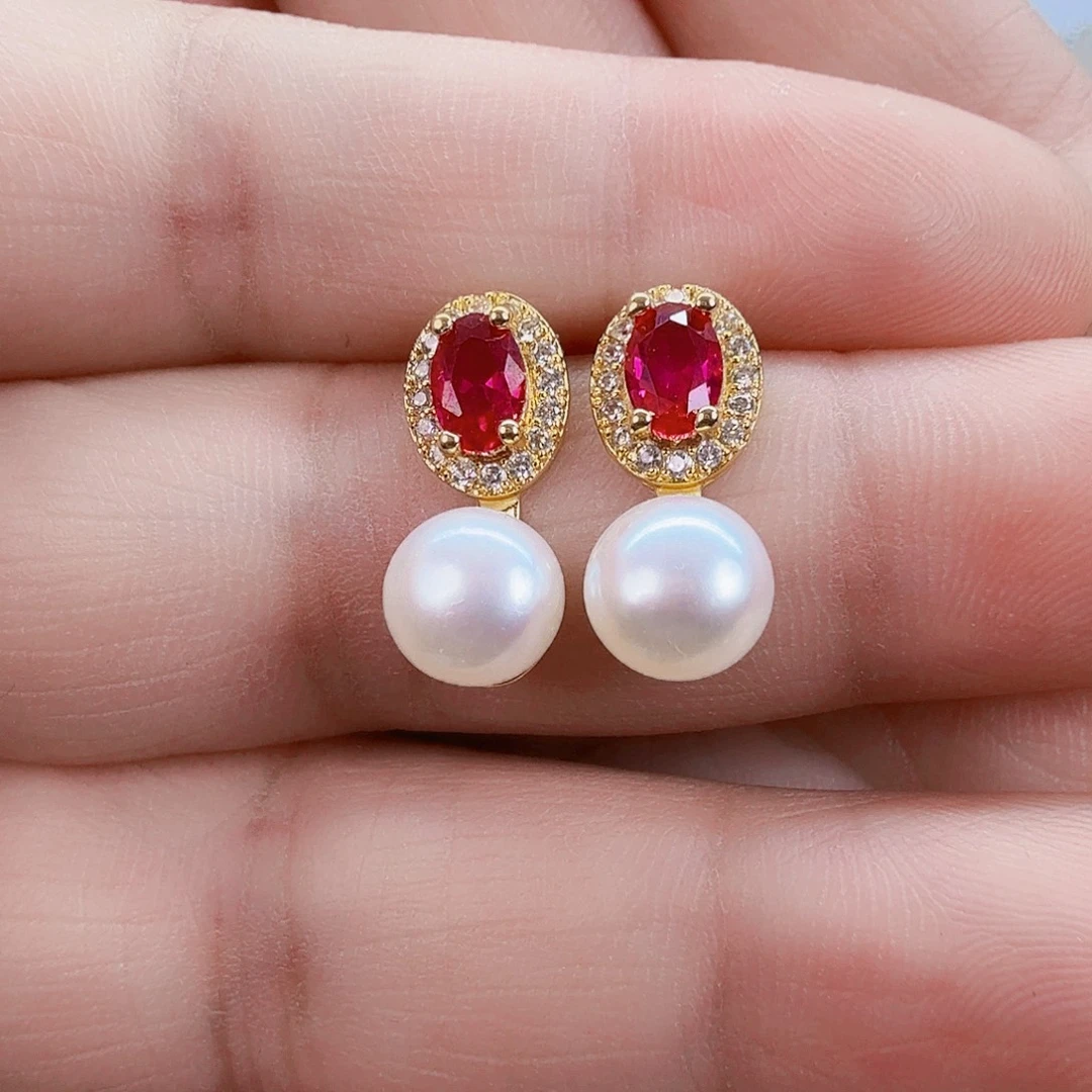 未镶嵌耳饰淡水珍珠