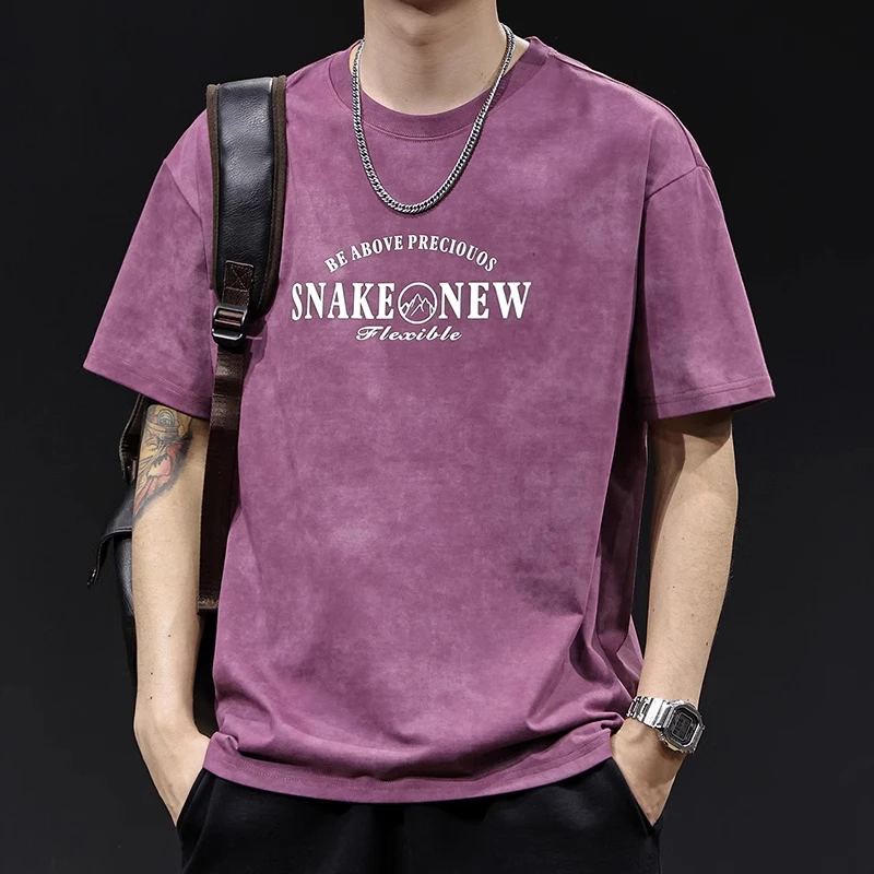 MR.MUDI/穆迪先生美式复古潮牌短袖t恤男士夏季25新款扎染体恤