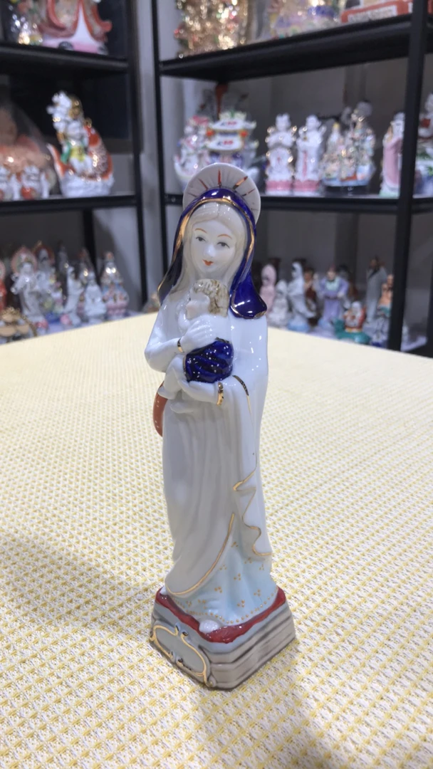 西洋美女瓷偶摆件 圣母
