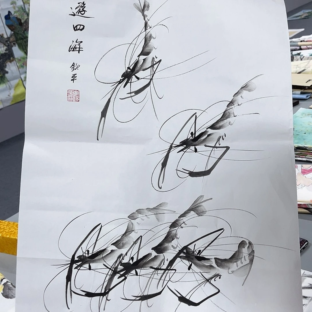 国画国画老师手绘作品