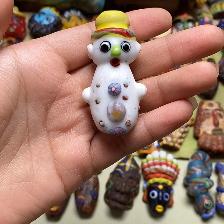 颈饰琉璃小雪人060